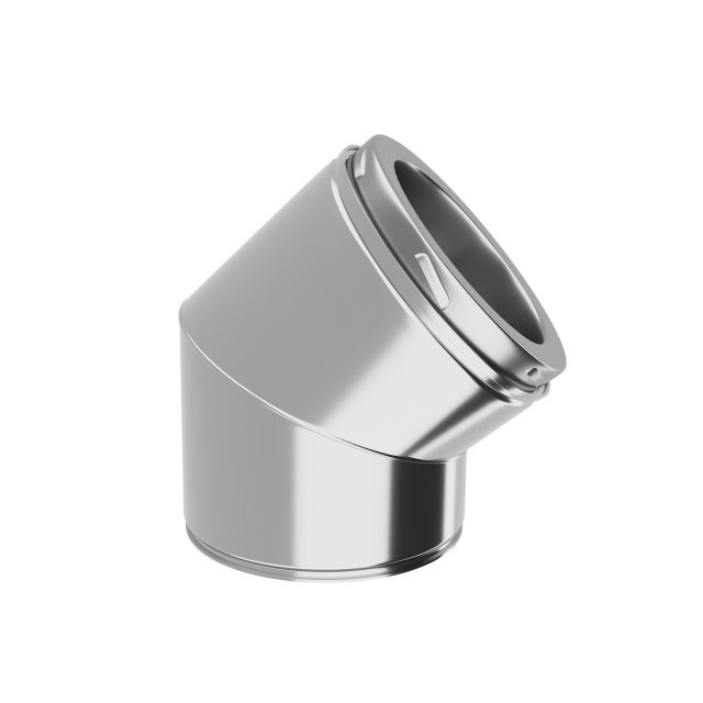 Edelstahlschornstein Versatzbogen Ø 80-100-130-150-180-200 mm