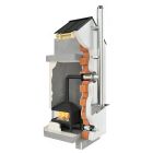 Ø 150 Schornstein online konfigurieren ( Schwarz Matt ) Innen- und Außenmontage - Schornstein-es