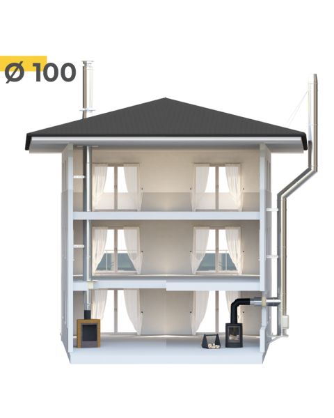 Ø 100mm Schornstein online konfigurieren