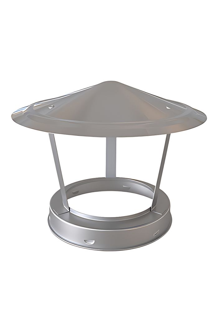 Edelstahlschornstein Regenhaube Ø 130-150-180-200 mm