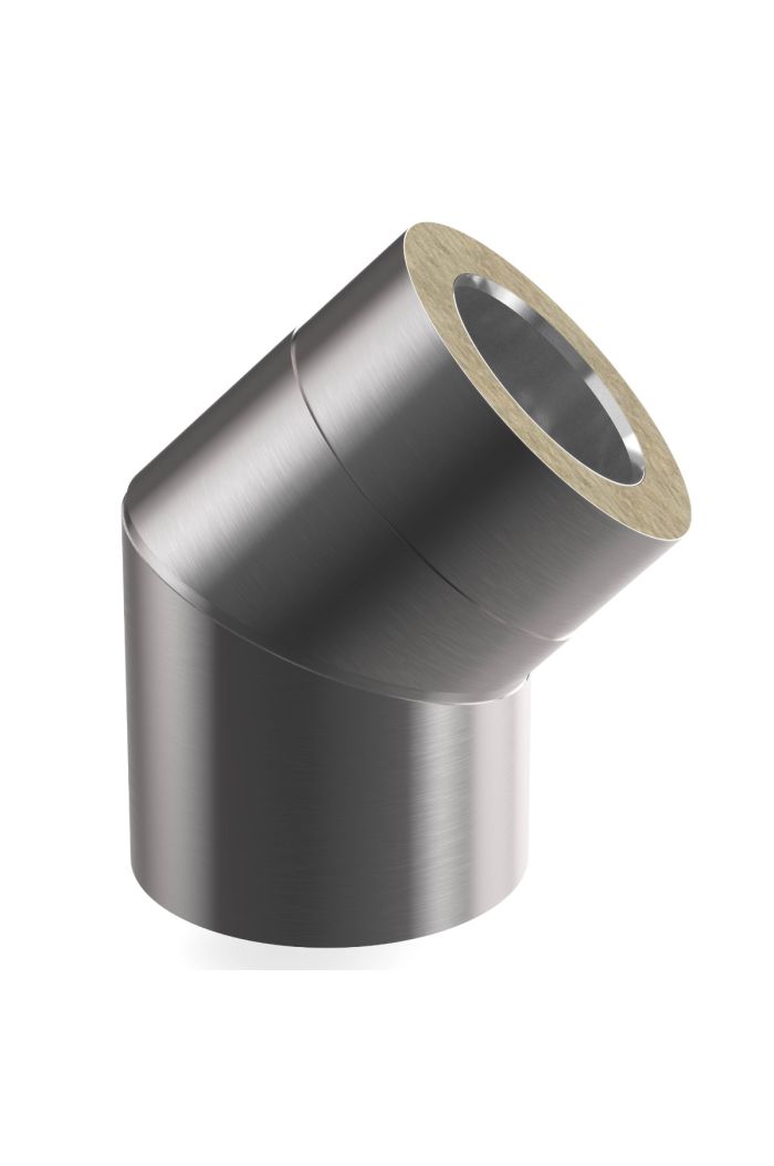 Steck-Fit - Versatzbogen 45° Ø 200mm - Matt