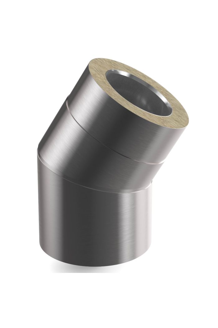 Steck-Fit - Versatzbogen 30° Ø 130mm - Matt